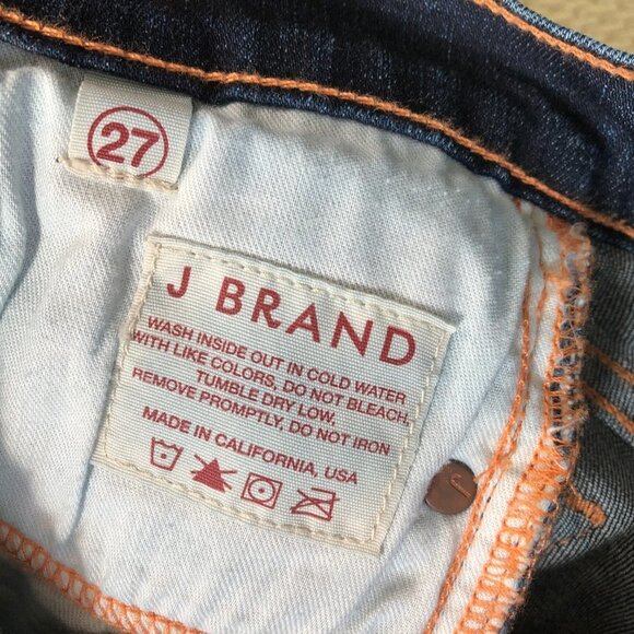J BRAND LOW RISE PENCIL LEG SIZE 27 in "INK" - Picture 5 of 5